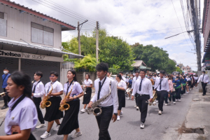 มรท. จัดกิจกรรมสืบสานประเพณีถวายเทียนพรรษา รณรงค์งดเหล้าเข้าพรรษา ปี 2565