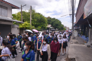 มรท. จัดกิจกรรมสืบสานประเพณีถวายเทียนพรรษา รณรงค์งดเหล้าเข้าพรรษา ปี 2565