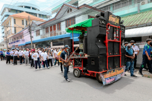 มรท. จัดกิจกรรมสืบสานประเพณีถวายเทียนพรรษา รณรงค์งดเหล้าเข้าพรรษา ปี 2565