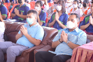 มรท. จัดกิจกรรมสืบสานประเพณีถวายเทียนพรรษา รณรงค์งดเหล้าเข้าพรรษา ปี 2565