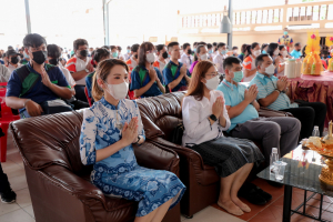 มรท. จัดกิจกรรมสืบสานประเพณีถวายเทียนพรรษา รณรงค์งดเหล้าเข้าพรรษา ปี 2565