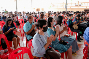 มรท. จัดกิจกรรมสืบสานประเพณีถวายเทียนพรรษา รณรงค์งดเหล้าเข้าพรรษา ปี 2565