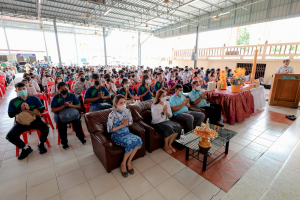 มรท. จัดกิจกรรมสืบสานประเพณีถวายเทียนพรรษา รณรงค์งดเหล้าเข้าพรรษา ปี 2565