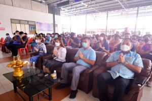 มรท. จัดกิจกรรมสืบสานประเพณีถวายเทียนพรรษา รณรงค์งดเหล้าเข้าพรรษา ปี 2565