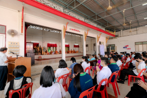 มรท. จัดกิจกรรมสืบสานประเพณีถวายเทียนพรรษา รณรงค์งดเหล้าเข้าพรรษา ปี 2565