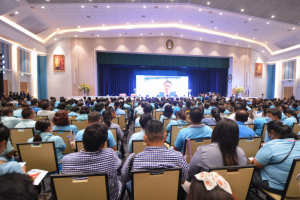 ผู้บริหาร มรท. ร่วมพิธีเปิดงานมหกรรมไกล่เกลี่ยหนี้สินครัวเรือน จังหวัดลพบุรี และยุติธรรมพบประชาชน ครั้งที่ 49