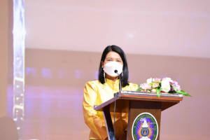 อธิการบดี มรท. ร่วมต้อนรับผู้ร่วมงานการรายงานผลการประเมินคุณภาพภายนอก ภายใต้สถานการณ์โควิด-19 ประจำปีงบประมาณ พ.ศ.2565