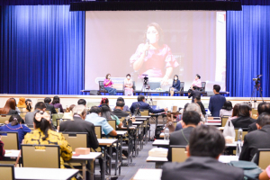 อธิการบดี มรท. ร่วมต้อนรับผู้ร่วมงานการรายงานผลการประเมินคุณภาพภายนอก ภายใต้สถานการณ์โควิด-19 ประจำปีงบประมาณ พ.ศ.2565
