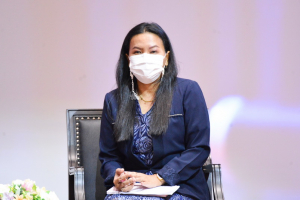 อธิการบดี มรท. ร่วมต้อนรับผู้ร่วมงานการรายงานผลการประเมินคุณภาพภายนอก ภายใต้สถานการณ์โควิด-19 ประจำปีงบประมาณ พ.ศ.2565