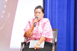 อธิการบดี มรท. ร่วมต้อนรับผู้ร่วมงานการรายงานผลการประเมินคุณภาพภายนอก ภายใต้สถานการณ์โควิด-19 ประจำปีงบประมาณ พ.ศ.2565