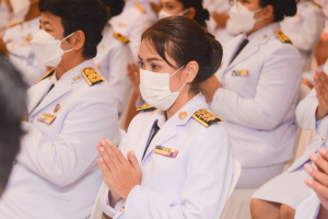 มรท. ร่วมพิธีวันเฉลิมพระชนมพรรษาสมเด็จพระนางเจ้าสิริกิติ์ พระบรมราชินีนาถ พระบรมราชชนนีพันปีหลวง