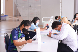 งานพยาบาล กองพัฒนา นศ.จัดโครงการบริจาคโลหิต ครั้งที่ 2