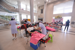 งานพยาบาล กองพัฒนา นศ.จัดโครงการบริจาคโลหิต ครั้งที่ 2
