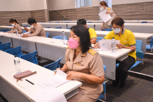 การประชุม คกก.ฝึกซ้อมพิธีรับพระราชทานปริญญาบัตร ฝ่ายอาหารและเครื่องดื่ม