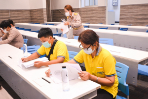 การประชุม คกก.ฝึกซ้อมพิธีรับพระราชทานปริญญาบัตร ฝ่ายอาหารและเครื่องดื่ม