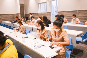การประชุม คกก.ฝึกซ้อมพิธีรับพระราชทานปริญญาบัตร ฝ่ายอาหารและเครื่องดื่ม