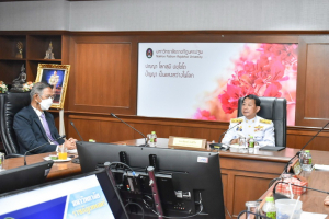 อุปนายกสภา มรท. และผู้บริหาร มรท. ร่วมการประชุมกำหนดแนวทาง แผนงาน/โครงการ ในการสนับสนุนการดำเนินการตามยุทธศาสตร์ร่วมของมหาวิทยาลัยราชภัฏ