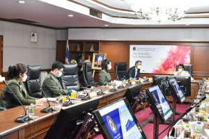 อุปนายกสภา มรท. และผู้บริหาร มรท. ร่วมการประชุมกำหนดแนวทาง แผนงาน/โครงการ ในการสนับสนุนการดำเนินการตามยุทธศาสตร์ร่วมของมหาวิทยาลัยราชภัฏ