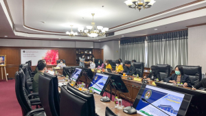 อุปนายกสภา มรท. และผู้บริหาร มรท. ร่วมการประชุมกำหนดแนวทาง แผนงาน/โครงการ ในการสนับสนุนการดำเนินการตามยุทธศาสตร์ร่วมของมหาวิทยาลัยราชภัฏ