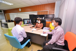 วจก. จัดสัมภาษณ์ นศ. เพื่อคัดเลือกรับรางวัลเพชรเทพสตรี ประจำปี 2565