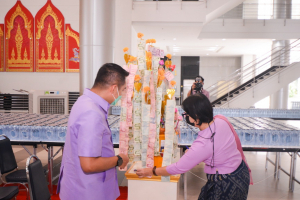 สำนักศิลปะและวัฒนธรรมจัดพิธีทำบุญทอดผ้าป่าข้าวสารอาหารแห้งช่วยเหลือผู้ประสบอุทกภัย และผู้ยากไร้ในจังหวัดลพบุรี