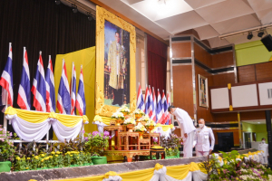 ผู้แทน มรท.ร่วมพิธีน้อมรำลึกในพระมหากรุณาธิคุณเนื่องในวันคล้ายวันสวรรคต รัชกาลที่ 9 ณ ศาลาประชาคมเทศบาลเมืองลพบุรี