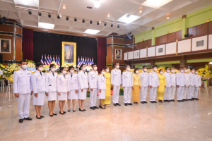 ผู้แทน มรท.ร่วมพิธีน้อมรำลึกในพระมหากรุณาธิคุณเนื่องในวันคล้ายวันสวรรคต รัชกาลที่ 9 ณ ศาลาประชาคมเทศบาลเมืองลพบุรี