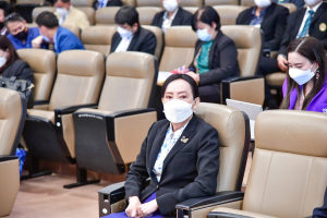 อธิการบดี และผู้บริหาร มรท. ร่วมการประชุมอธิการบดี มรภ. ครั้งที่ 5/65 และร่วมลงนาม MOU โครงการ เสริม สร้าง สุข มหาวิทยาลัยราชภัฏไปสู่สังคมสุขภาวะ