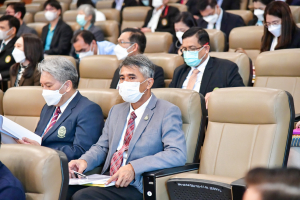 อธิการบดี และผู้บริหาร มรท. ร่วมการประชุมอธิการบดี มรภ. ครั้งที่ 5/65 และร่วมลงนาม MOU โครงการ เสริม สร้าง สุข มหาวิทยาลัยราชภัฏไปสู่สังคมสุขภาวะ