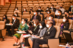 อธิการบดี และผู้บริหาร มรท. ร่วมการประชุมอธิการบดี มรภ. ครั้งที่ 5/65 และร่วมลงนาม MOU โครงการ เสริม สร้าง สุข มหาวิทยาลัยราชภัฏไปสู่สังคมสุขภาวะ
