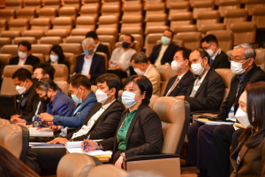 อธิการบดี และผู้บริหาร มรท. ร่วมการประชุมอธิการบดี มรภ. ครั้งที่ 5/65 และร่วมลงนาม MOU โครงการ เสริม สร้าง สุข มหาวิทยาลัยราชภัฏไปสู่สังคมสุขภาวะ