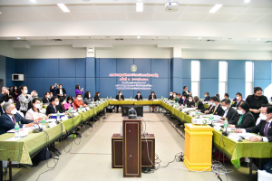 อธิการบดี และผู้บริหาร มรท. ร่วมการประชุมอธิการบดี มรภ. ครั้งที่ 5/65 และร่วมลงนาม MOU โครงการ เสริม สร้าง สุข มหาวิทยาลัยราชภัฏไปสู่สังคมสุขภาวะ