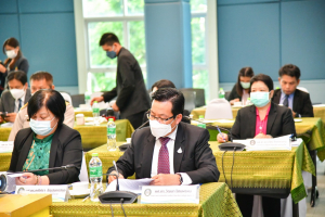 อธิการบดี และผู้บริหาร มรท. ร่วมการประชุมอธิการบดี มรภ. ครั้งที่ 5/65 และร่วมลงนาม MOU โครงการ เสริม สร้าง สุข มหาวิทยาลัยราชภัฏไปสู่สังคมสุขภาวะ