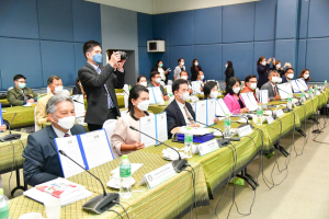 อธิการบดี และผู้บริหาร มรท. ร่วมการประชุมอธิการบดี มรภ. ครั้งที่ 5/65 และร่วมลงนาม MOU โครงการ เสริม สร้าง สุข มหาวิทยาลัยราชภัฏไปสู่สังคมสุขภาวะ