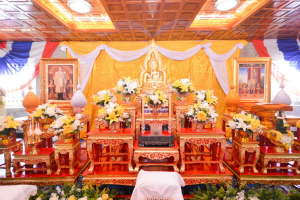 ผู้บริหาร มรท. ร่วมพิธีทอดผ้าป่าสมทบทุนโครงการเล่าเรียนหลวงสำหรับพระสงฆ์ไทยของ จ.ลพบุรี