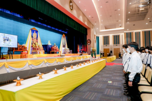 มรท. จัดพิธีอัญเชิญตราพระราชลัญจกร