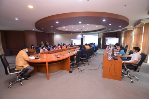 การประชุมเพื่อขับเคลื่อนและติดตามผลการดำเนินงานตามตัวชี้วัดของแผนปฏิบัติราชการ ประจำปีงบประมาณ พ.ศ.2566 ครั้งที่ 1/65