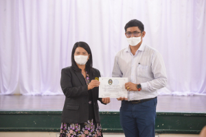การประชุมนำเสนอผลการฝึกประสบการณ์วิชาชีพ นศ.โครงการแลกเปลี่ยนนักศึกษาครู TRU-UNS ปี 2565