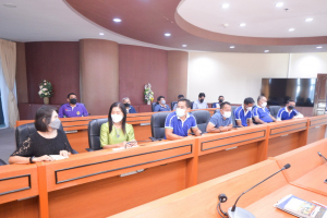 การประชุมมอบแนวนโยบายการบริหารงานและหารือการดำเนินงานของงานอาคารสถานที่และบริการ