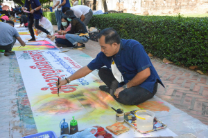กิจกรรมวาดภาพพระบฏ งานทำบุญเมืองลพบุรี ครั้งที่ 23