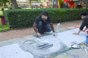 กิจกรรมวาดภาพพระบฏ งานทำบุญเมืองลพบุรี ครั้งที่ 23