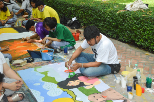 กิจกรรมวาดภาพพระบฏ งานทำบุญเมืองลพบุรี ครั้งที่ 23