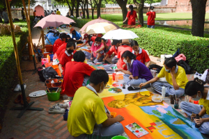 กิจกรรมวาดภาพพระบฏ งานทำบุญเมืองลพบุรี ครั้งที่ 23