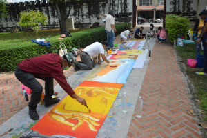กิจกรรมวาดภาพพระบฏ งานทำบุญเมืองลพบุรี ครั้งที่ 23