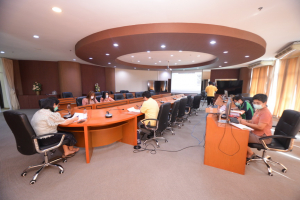 การประชุมคณะอนุกรรมการติดตาม ตรวจสอบฯ ด้านประสิทธิภาพการปฏิบัติตามพันธกิจหลักของมหาวิทยาลัย และคณะ ครั้งที่ 1/65