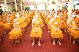 มรท. ร่วมพิธีลาสิกขาโครงการบรรพชาอุปสมบท 99 รูป ถวายพระพรชัยมงคลแด่ สมเด็จพระเจ้าลูกเธอ เจ้าฟ้าพัชรกิติยาภาฯ