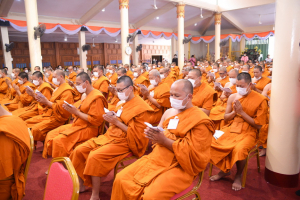 มรท. ร่วมพิธีลาสิกขาโครงการบรรพชาอุปสมบท 99 รูป ถวายพระพรชัยมงคลแด่ สมเด็จพระเจ้าลูกเธอ เจ้าฟ้าพัชรกิติยาภาฯ