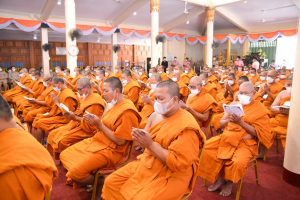 มรท. ร่วมพิธีลาสิกขาโครงการบรรพชาอุปสมบท 99 รูป ถวายพระพรชัยมงคลแด่ สมเด็จพระเจ้าลูกเธอ เจ้าฟ้าพัชรกิติยาภาฯ