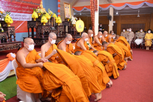 มรท. ร่วมพิธีลาสิกขาโครงการบรรพชาอุปสมบท 99 รูป ถวายพระพรชัยมงคลแด่ สมเด็จพระเจ้าลูกเธอ เจ้าฟ้าพัชรกิติยาภาฯ