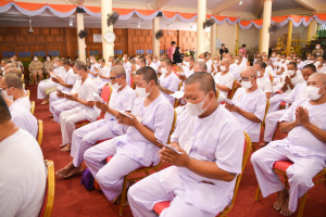 มรท. ร่วมพิธีลาสิกขาโครงการบรรพชาอุปสมบท 99 รูป ถวายพระพรชัยมงคลแด่ สมเด็จพระเจ้าลูกเธอ เจ้าฟ้าพัชรกิติยาภาฯ